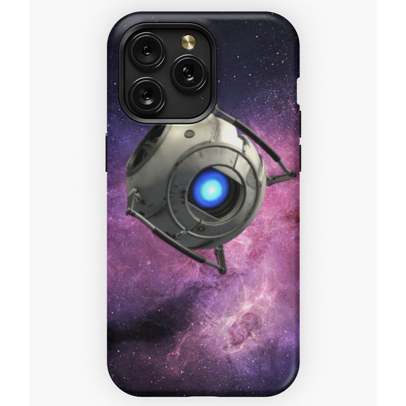 Portal Wheatley in Space Funny Gaming Scene Fan Art A3656 Phone Case for iPhone 11 to 17 Pro Max