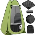 thumbnail image 1 of Portale Foldable Camping Toilet Set with Privacy Tent, Ergonomic Potty Provides Enhanced Comfort, Suitable for All Ages, Black, 1 of 8