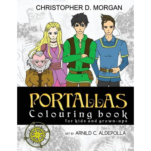 Portallas The PORTALLAS Colouring Book for kids and grown-ups, (Paperback)