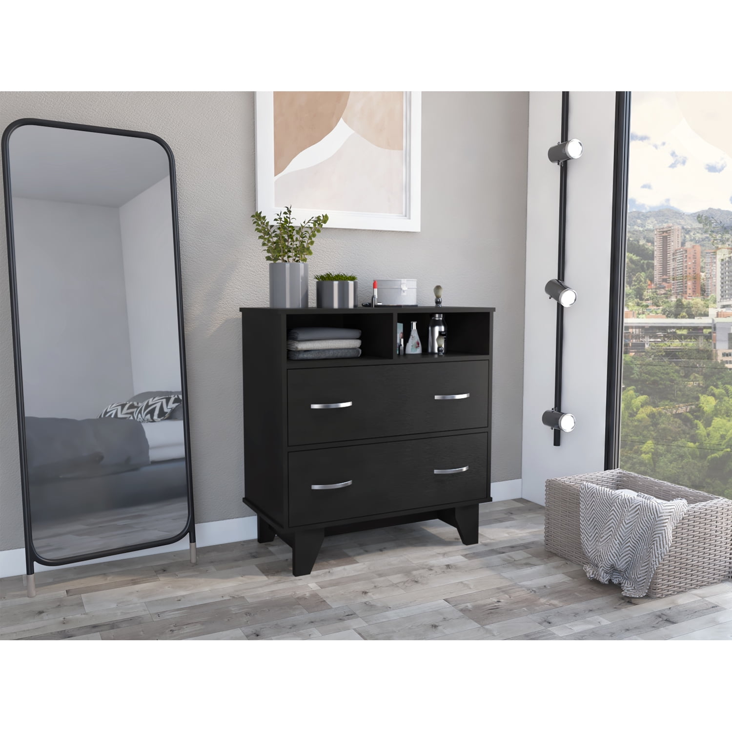 white christmas dresses Robyn 6-drawer Bedroom Dresser Dark Walnut – Value Home Furniture