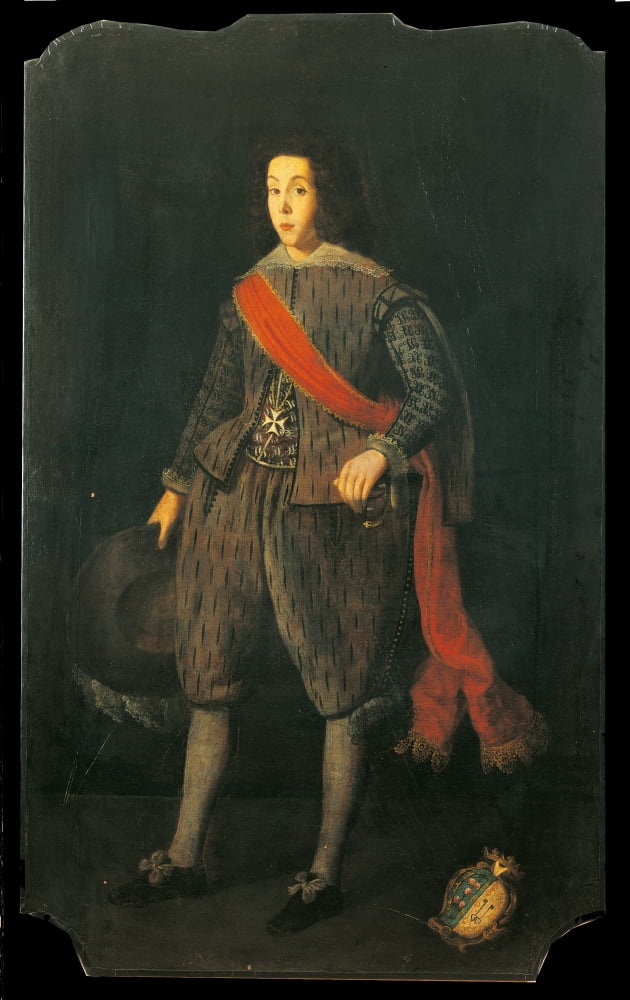 Portatrait Of A Younk Knight Of Malta Canvas Art - (18 x 24)