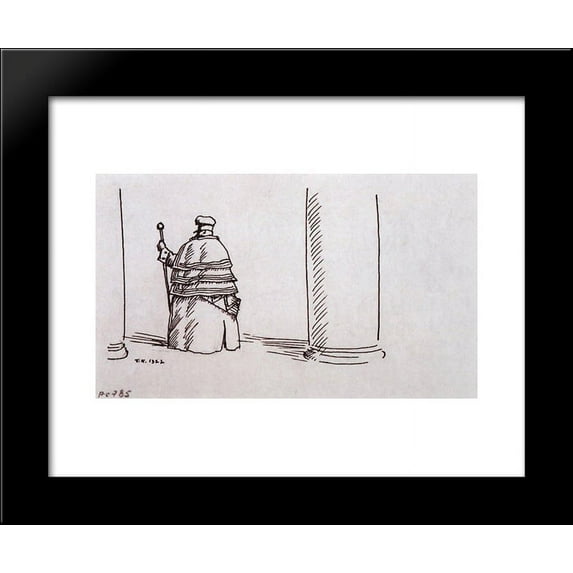 Porter 20x24 Framed Art Print by Boris Kustodiev