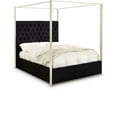 thumbnail image 1 of Porter Black Velvet King Bed-Color:Black Velvet,Style:Contemporary, 1 of 3