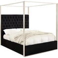 thumbnail image 1 of Porter Black Velvet King Bed-Color:Black Velvet,Style:Contemporary, 1 of 5