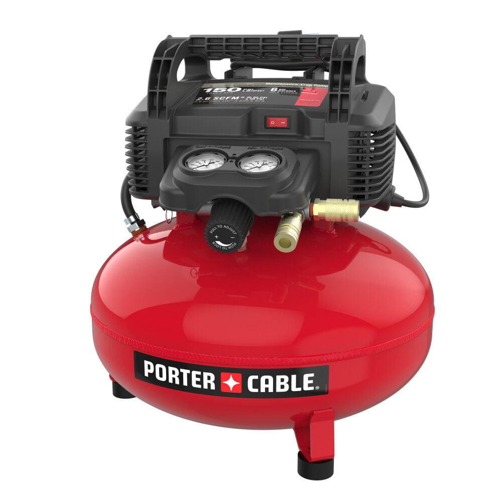 6 Gallon 150 PSI Electric Pancake Air Compressor with 13-Piece Accessory Kit