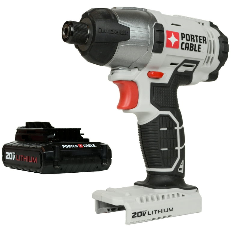 Porter Cable PCC641 20V Cordless Li-Ion Impact Driver and PCC681L