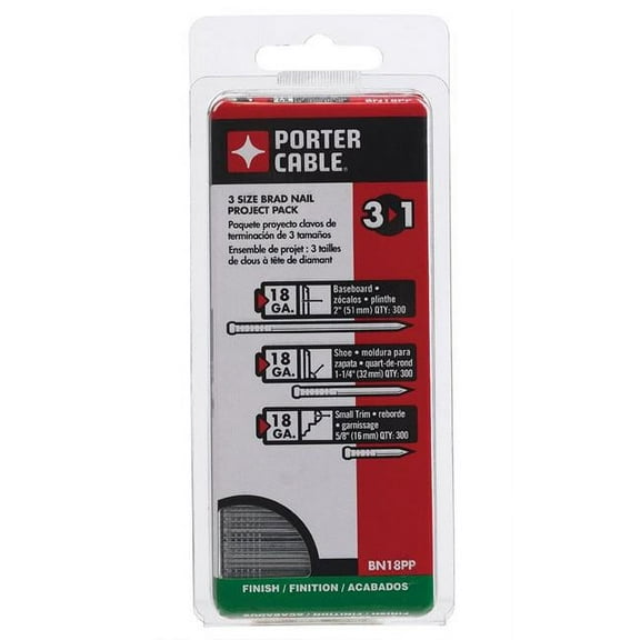 Porter Cable Brad Nail 18 Ga 1-1/4 ", 2 ", 5/8 "