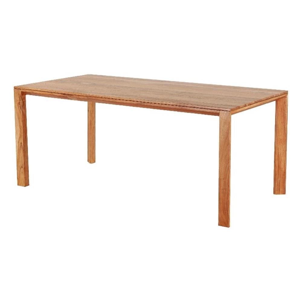 Porter Designs Bauhaus Solid Acacia Wood Dining Table - Natural.