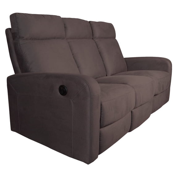Porter Designs Caleb Modern Reclining Sofa - Brown