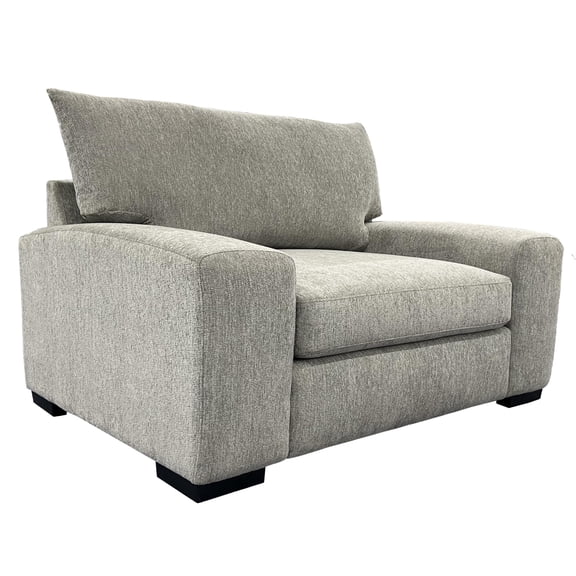 Porter Designs Clayton Modern Microfiber Upholstered Chair in Gray