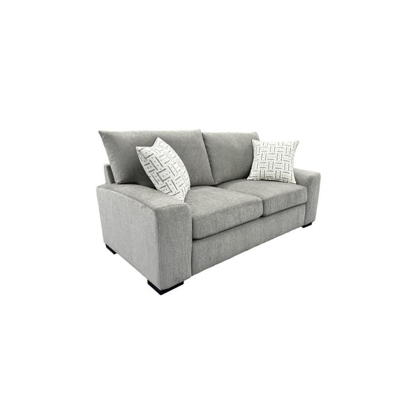 Porter Designs Clayton Modern Upholstered Loveseat - Gray
