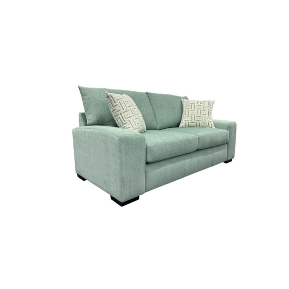 Porter Designs Clayton Modern Upholstered Loveseat - Teal