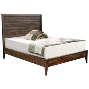 Porter Designs Fall River Solid Sheesham Wood Bed - Gray.
