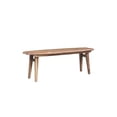thumbnail image 1 of Porter Designs Fusion Solid Sheesham Wood Dining Bench - Light Brown, 1 of 3