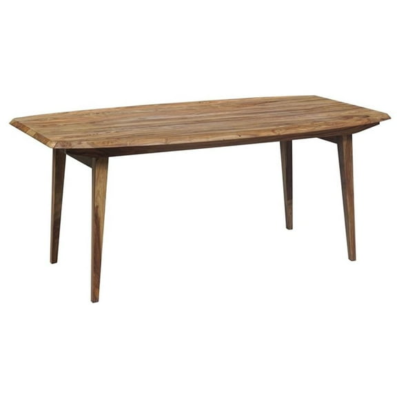 Porter Designs Fusion Solid Sheesham Wood Dining Table - Natural