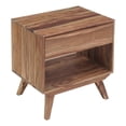 thumbnail image 1 of Porter Designs Fusion Solid Sheesham Wood Nightstand - Light Brown, 1 of 9