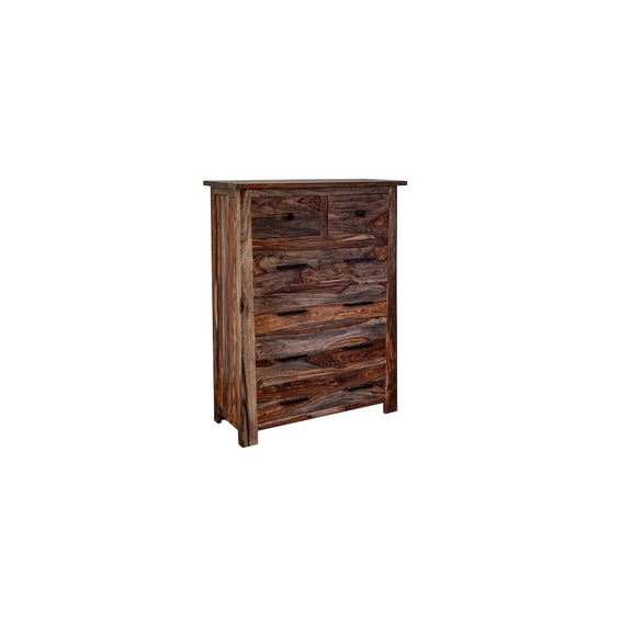 Porter Designs Kalispell Solid Sheesham Wood Chest, Brown