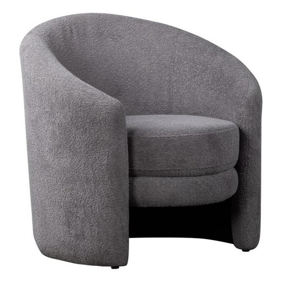 Porter Designs Leo Boucle Fabric Accent Chair - Gray