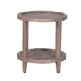 thumbnail image 1 of Porter Designs Lowell Solid White Oak Wood End Table - Brown, 1 of 6