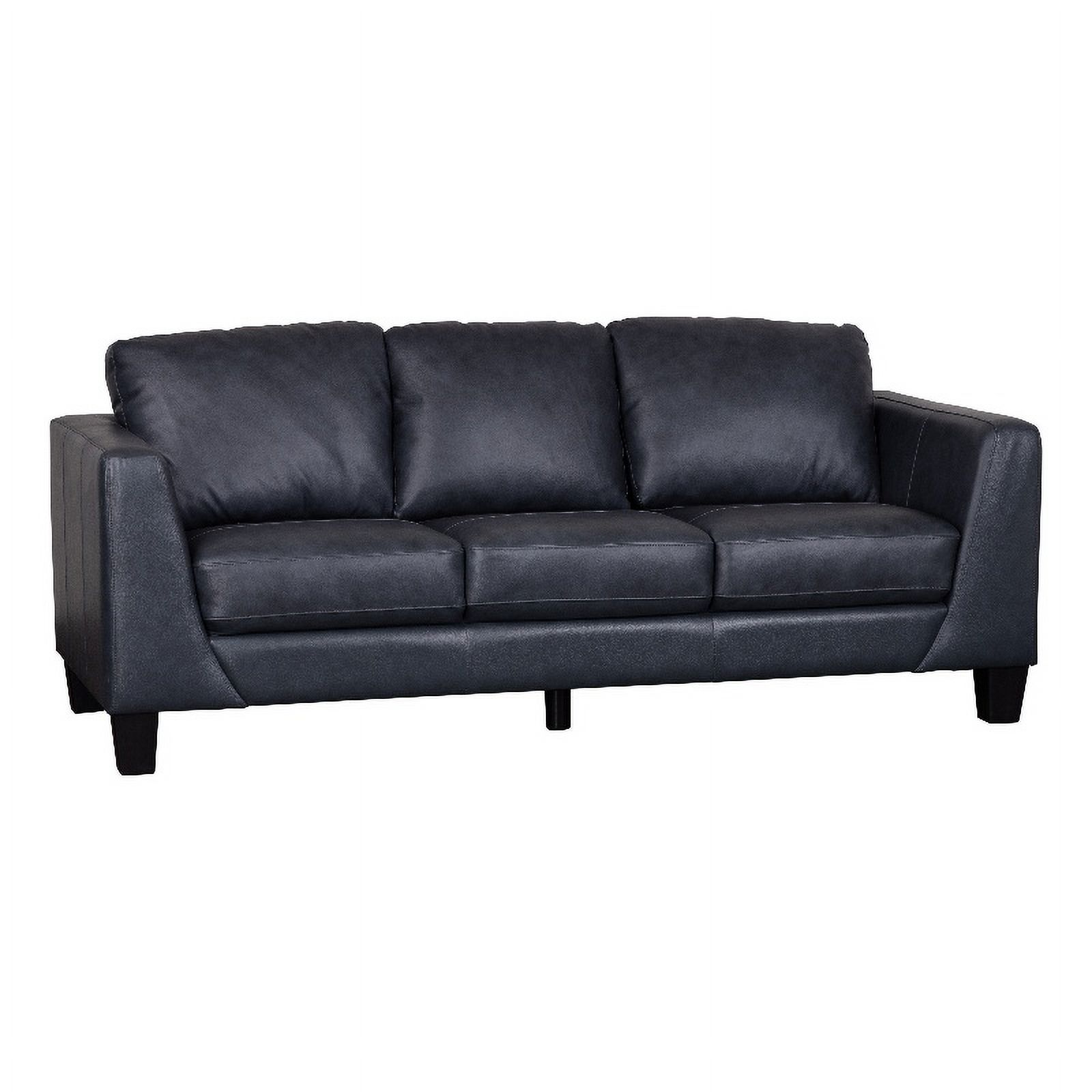 Porter Designs Lucca Top Grain Leather Sofa Gray