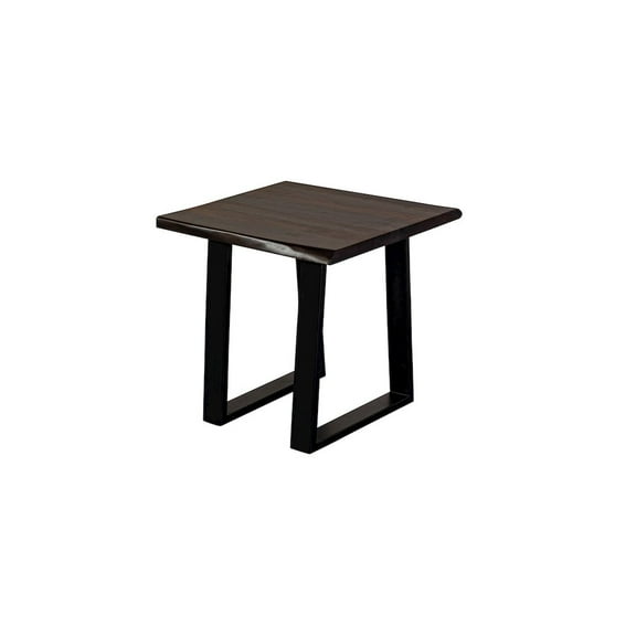Porter Designs Manzanita Solid Sheesham Wood End Table - Gray