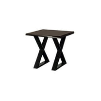 Porter Designs Manzanita Solid Sheesham Wood End Table - Gray