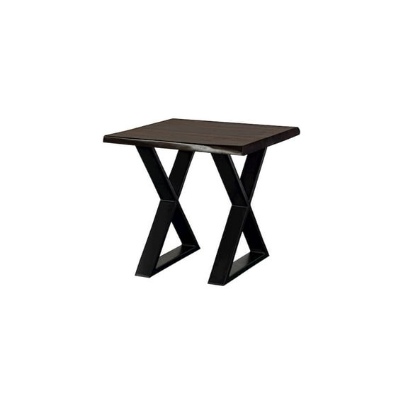 Porter Designs Manzanita Solid Sheesham Wood End Table - Gray