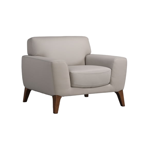 Porter Designs Modena Genuine Top Grain Leather Chair in Cream