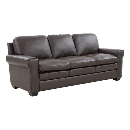 Porter Designs Parma Top Grain Leather Sofa - Brown