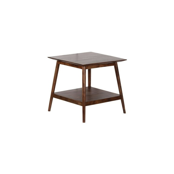 Porter Designs Portola Solid Acacia Wood End Table - Brown