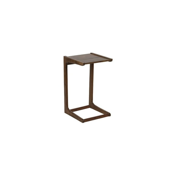 Porter Designs Portola Transitional Solid Wood End Table in Brown (Set of 2)