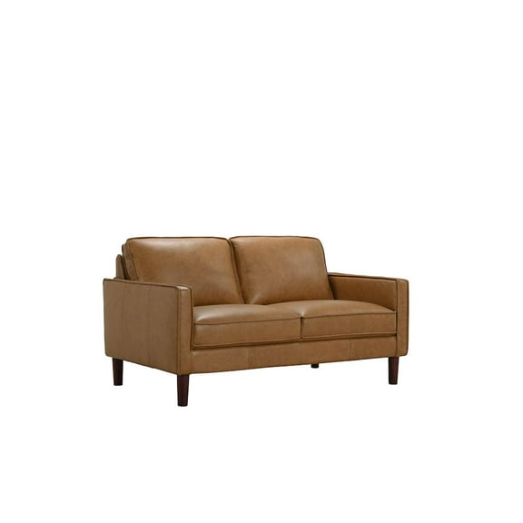 Porter Designs Soria Top-Grain Leather Loveseat - Brown