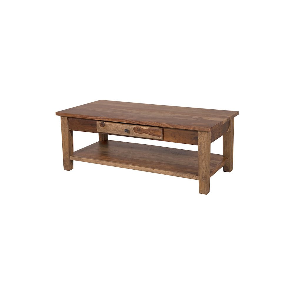 Artisan Rosewood Rectangular Coffee Table with Storage
