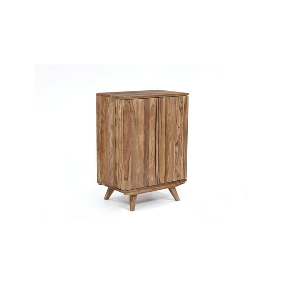 Porter Designs Fusion Solid Sheesham Wood Bar - Light Brown