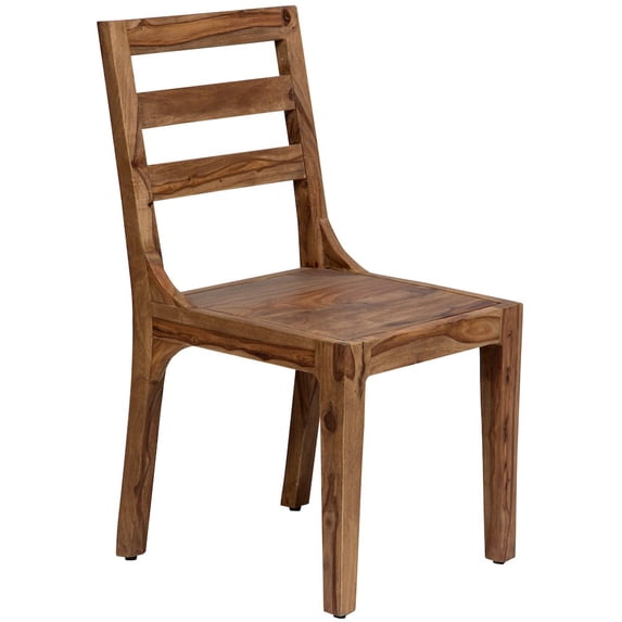 Porter Designs Urban Solid Sheesham Wood Dining Chair, Brown (Set of 2)