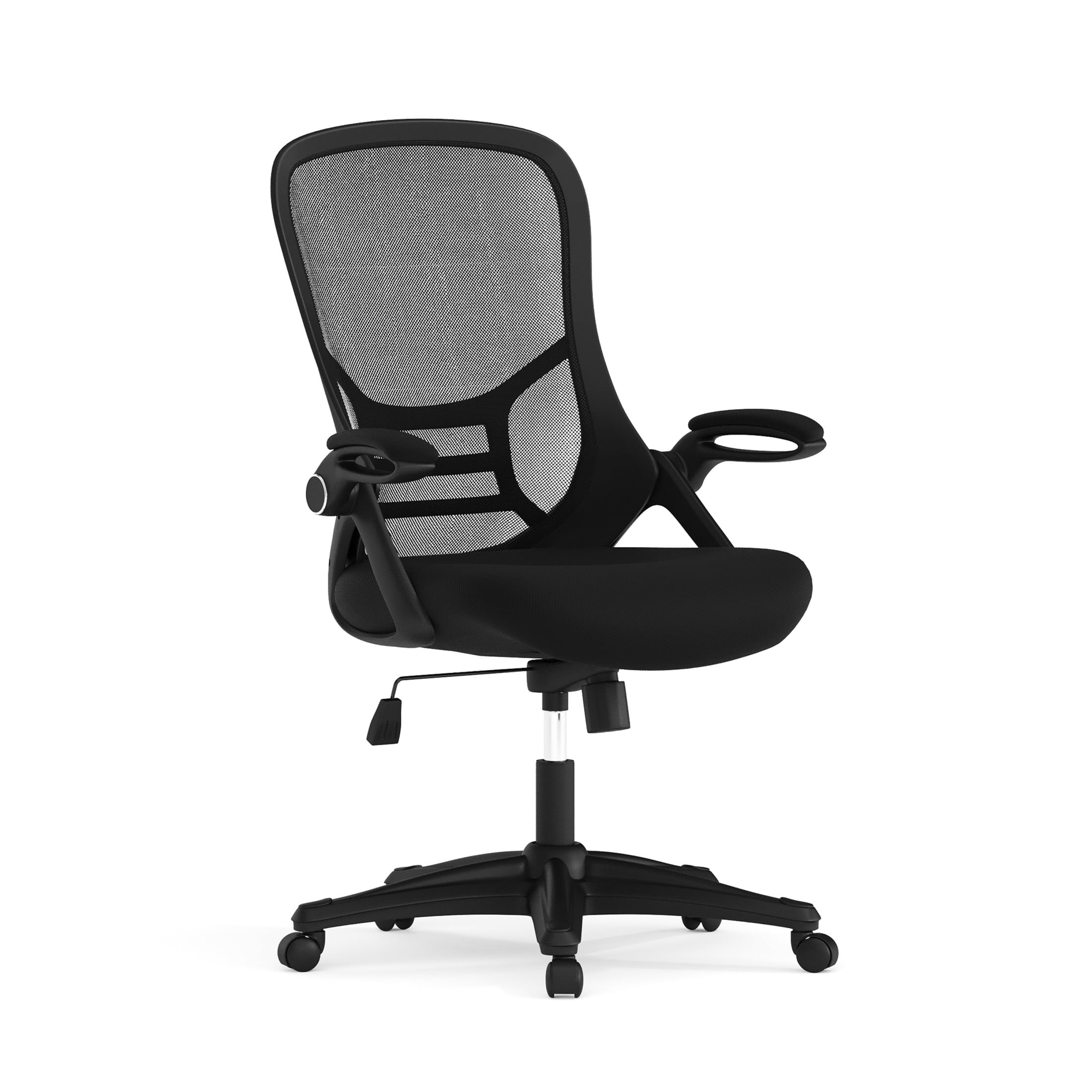 Flash Furniture Porter Ergonomic Mesh High Back Swivel Office Chair with Flip Up Armrests Black Walmart