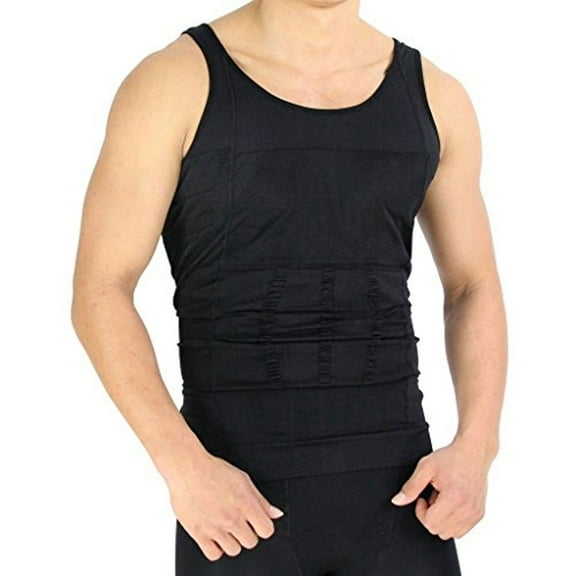 Porter Men's Instant Slimming Undershirt Shapewear - Black - XXL