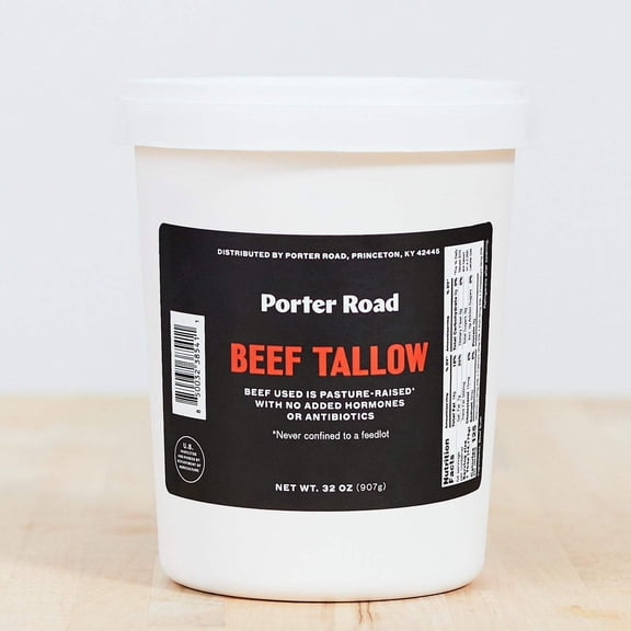 Porter Road Beef Tallow, 32oz, Raised and Made in the USA