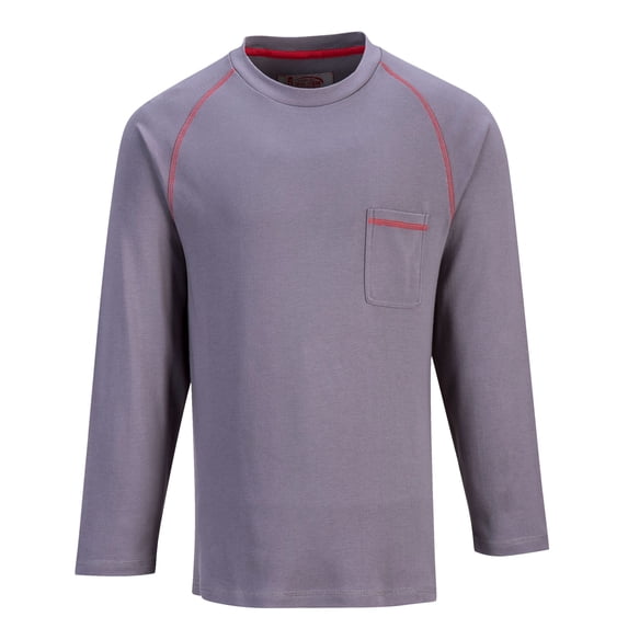 Portewst FR01 Mens Bizflame Flame Resistant Crew Neck Work Sweatshirt Gray, 6X-Large