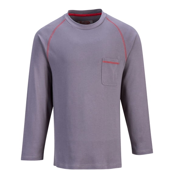 Portewst FR01 Mens Bizflame Flame Resistant Crew Neck Work Sweatshirt Gray, 6X-Large