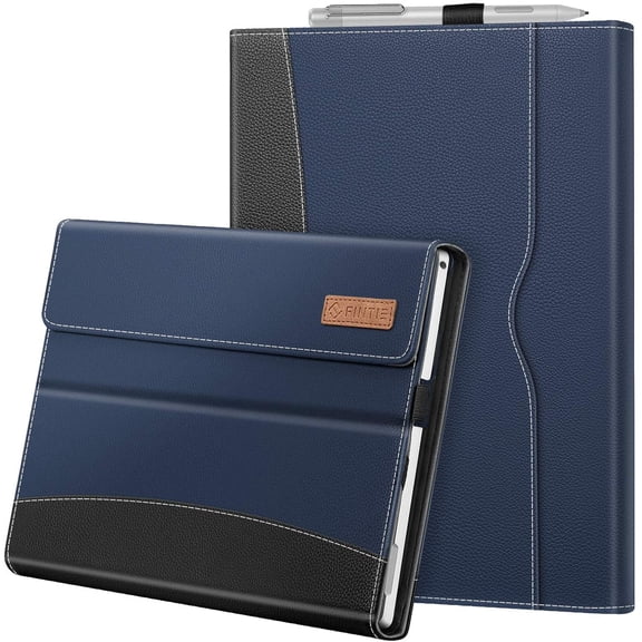 Portfolio Case for 12.3 Inch Microsoft Surface Pro 7 Plus, Surface Pro 7, Surface Pro 6, Pro 5, Pro 4, Pro 3, Business Cover with Pocket