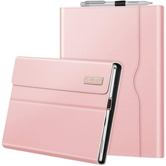 Portfolio Case for 12.3 Inch Microsoft Surface Pro 7 Plus, Surface Pro 7, Surface Pro 6, Pro 5, Pro 4, Pro 3, Business Cover with Pocket