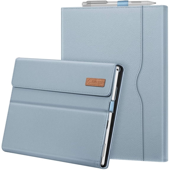 Portfolio Case for 12.3 Inch Microsoft Surface Pro 7 Plus, Surface Pro 7, Surface Pro 6, Pro 5, Pro 4, Pro 3, Business Cover with Pocket