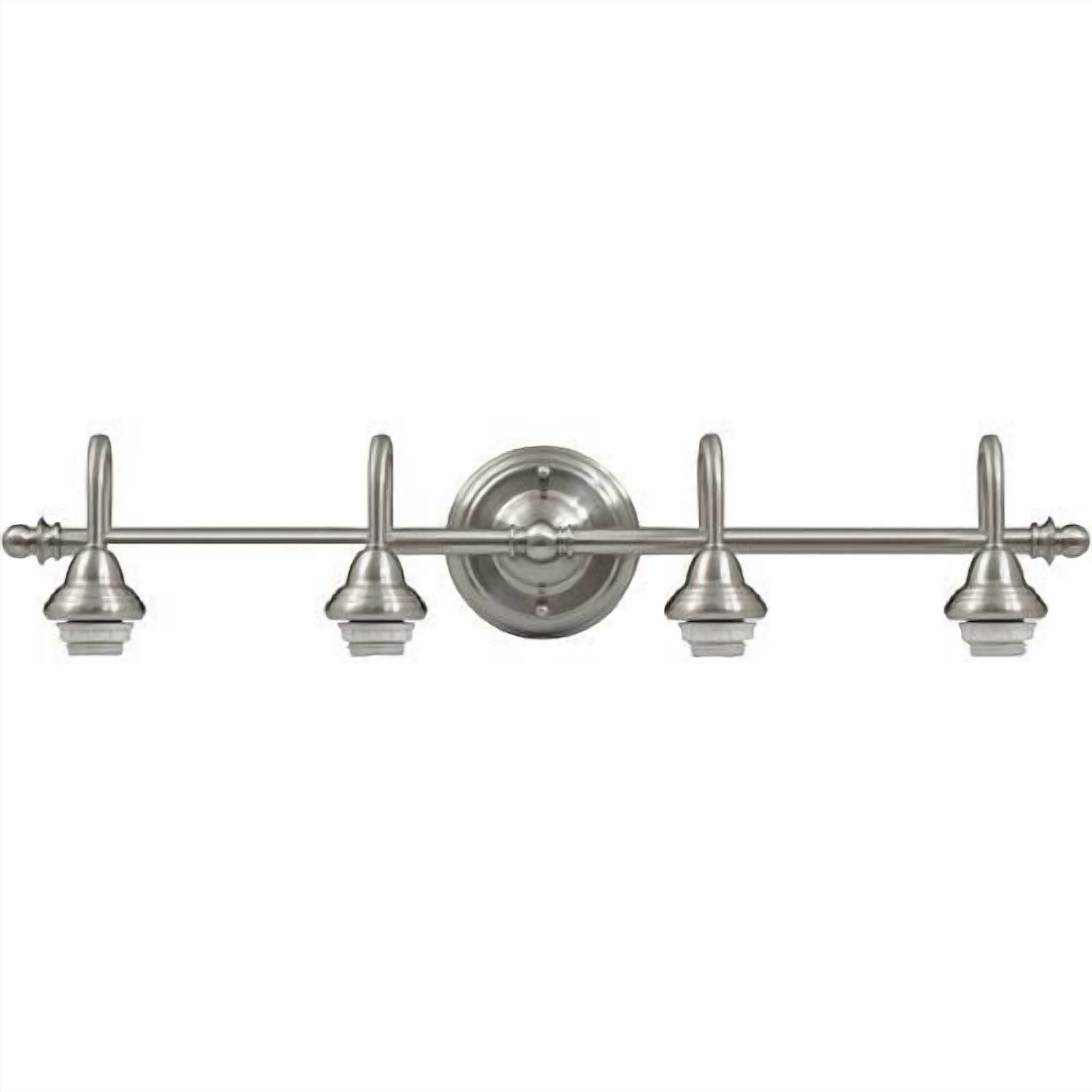 Portfolio FV09-041-5 4-Light Brushed Nickel Bathroom Vanity Light Fixture