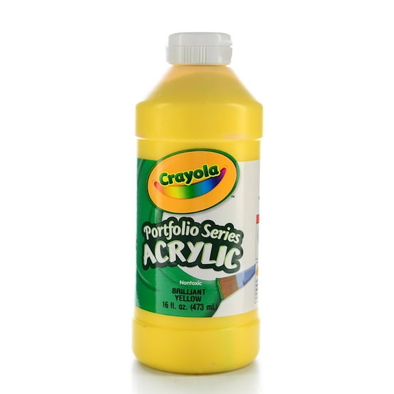 Portfolio Series Acrylic Paint Brilliant Yellow, 16 Oz (Pack Of 2)