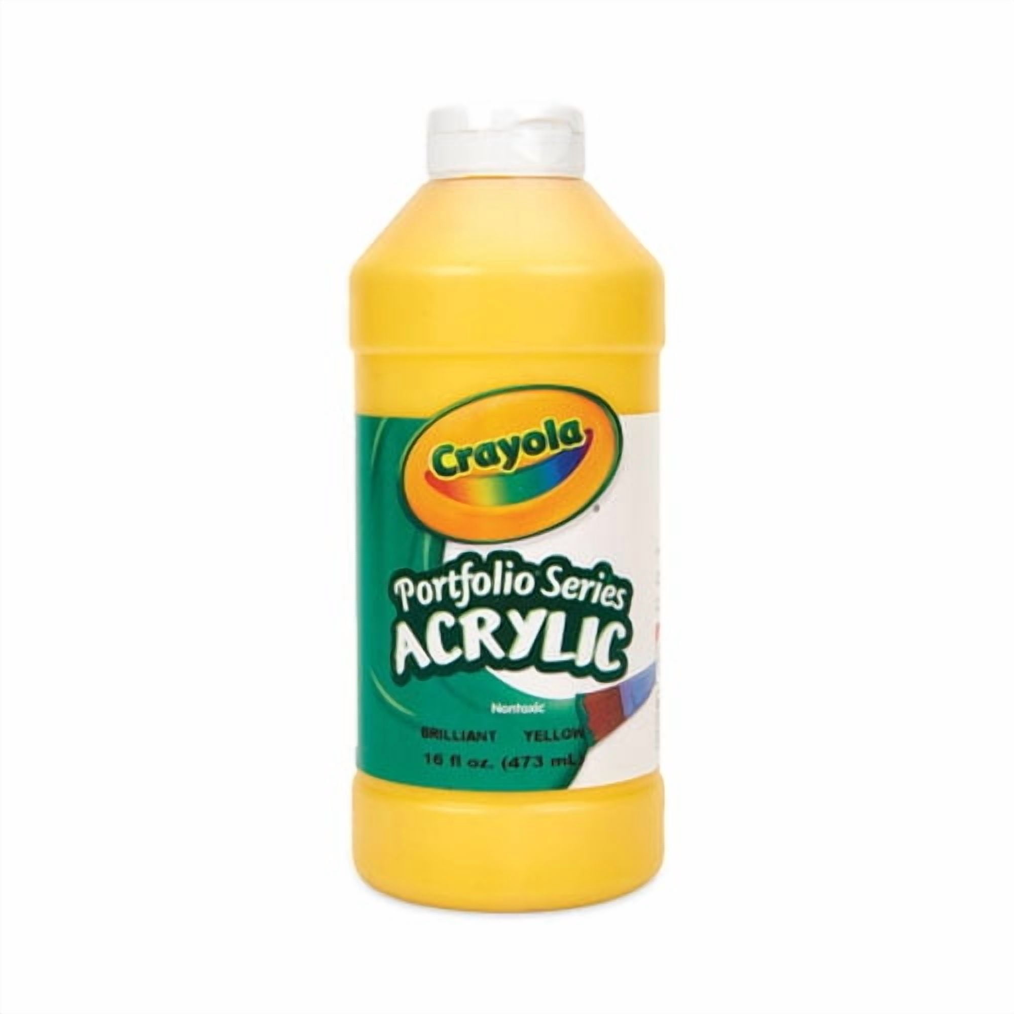Portfolio Series Acrylic Paint, Brilliant Yellow, 16 oz Bottle | Bundle of 2