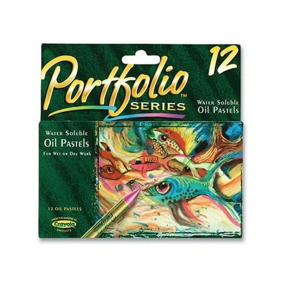 Portfolio Series Oil Pastels 12 Assorted Colors, 12/Pack