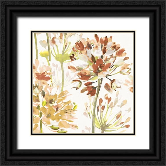 Portfolio, Wild Apple 15x15 Black Ornate Wood Framed with Double Matting Museum Art Print Titled - Neutral Medley V
