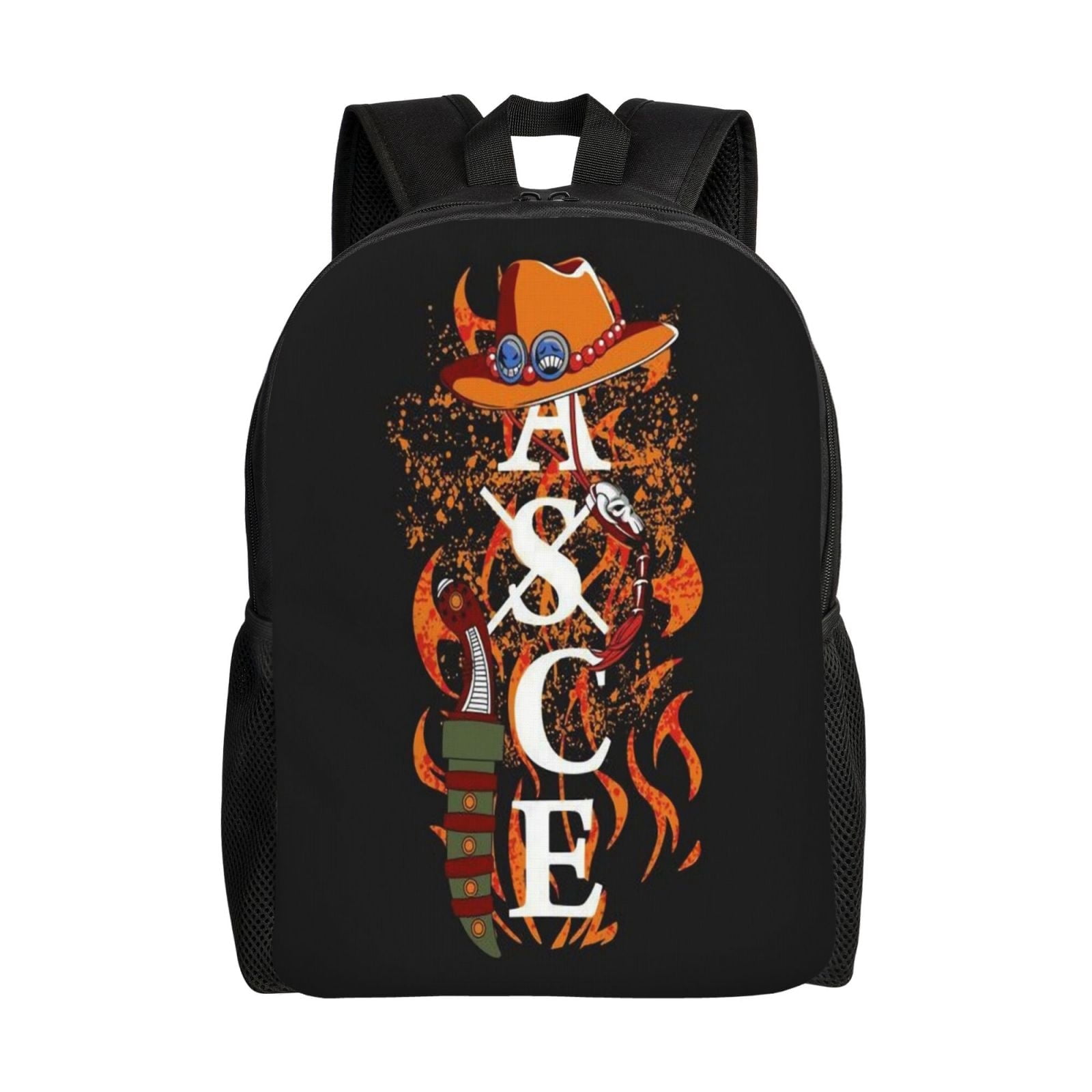 Portgas·D· Ace Anime Backpack Cartoon Travel Bags 3D Printed Casual ...