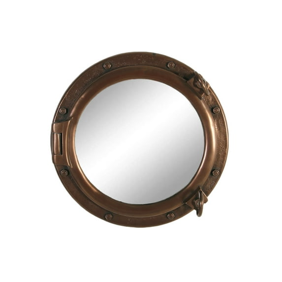 Porthole Mirror Bronze Finish Wall Mount 20" Diameter